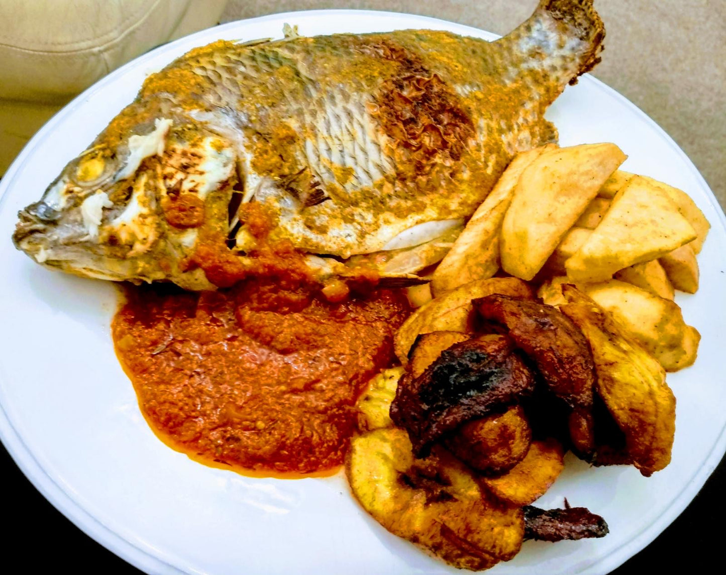 Whole Grilled fish