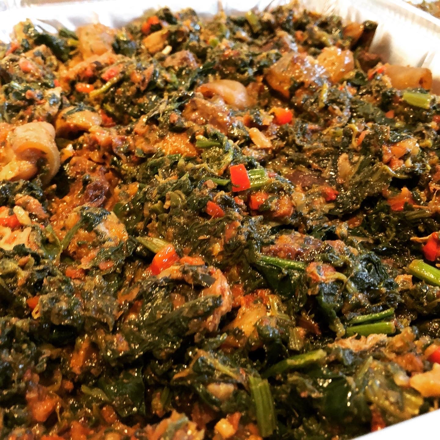 Vegetable soup (Efo-Riro)