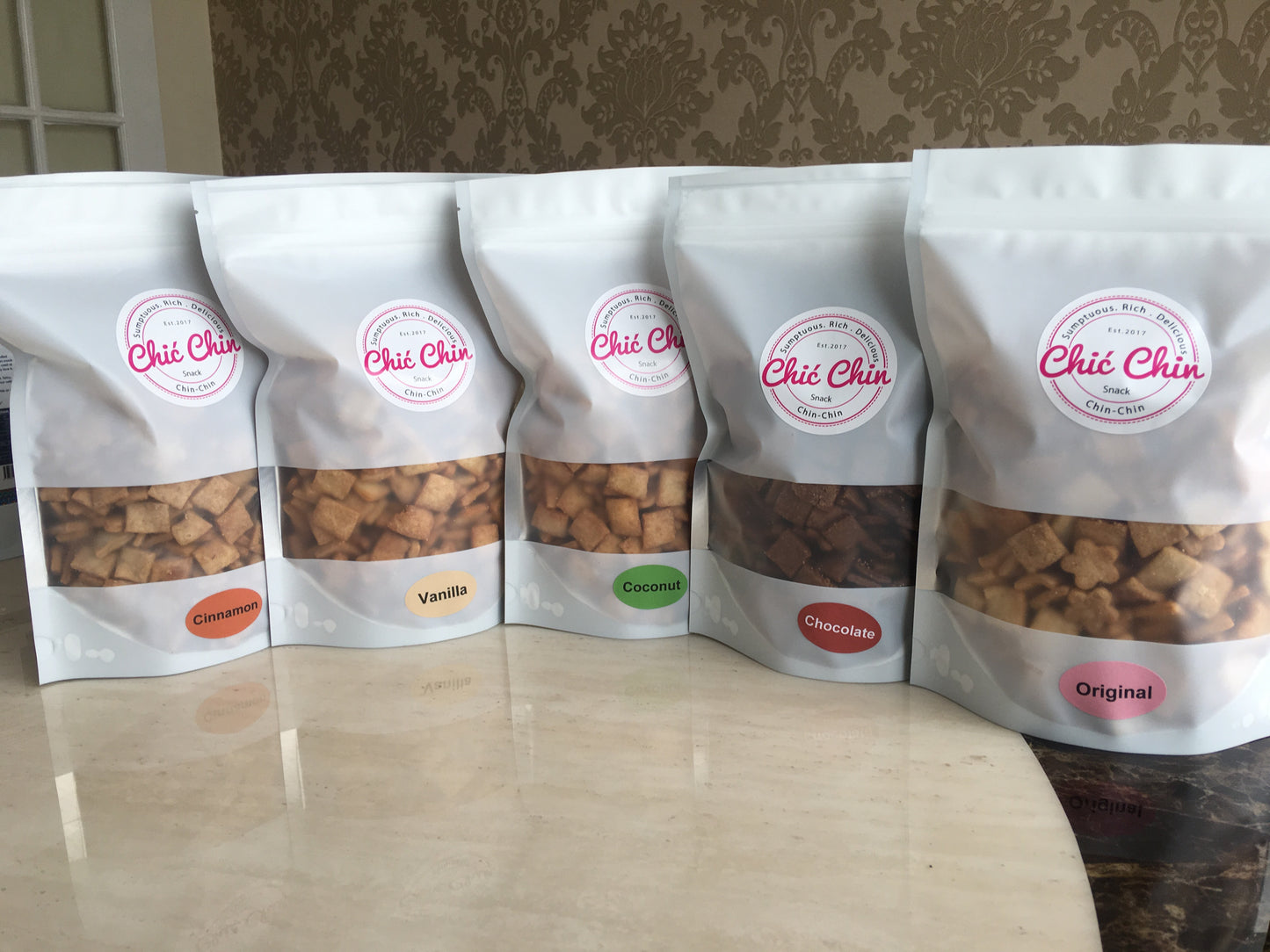 5x 500g bag of Chinchin Snack