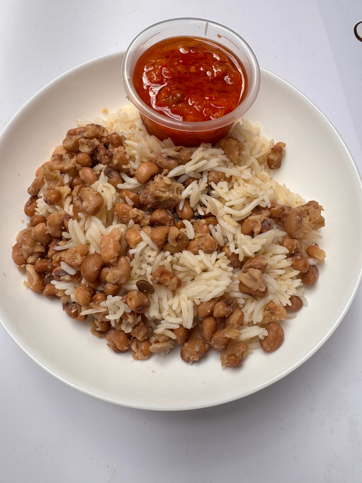 Rice and Beans with Sauce