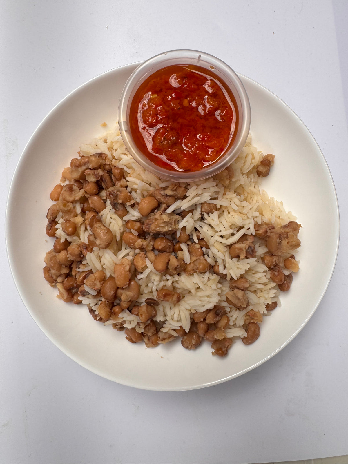 Rice and Beans with Sauce
