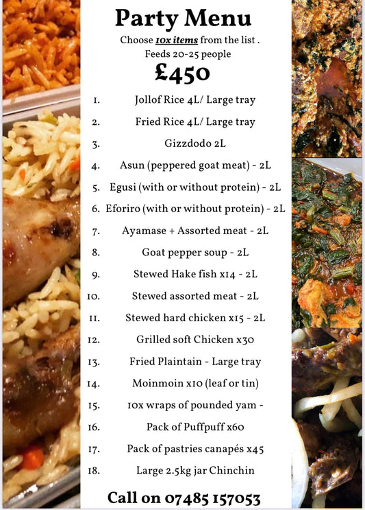 Party Menu