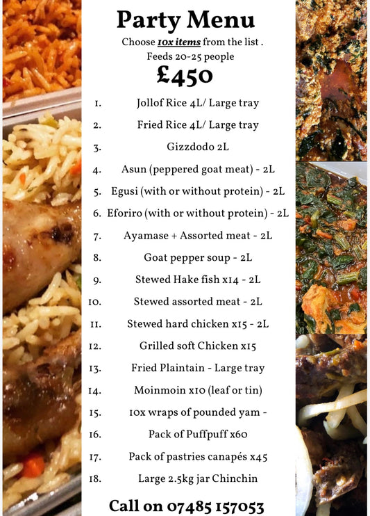 Party Menu