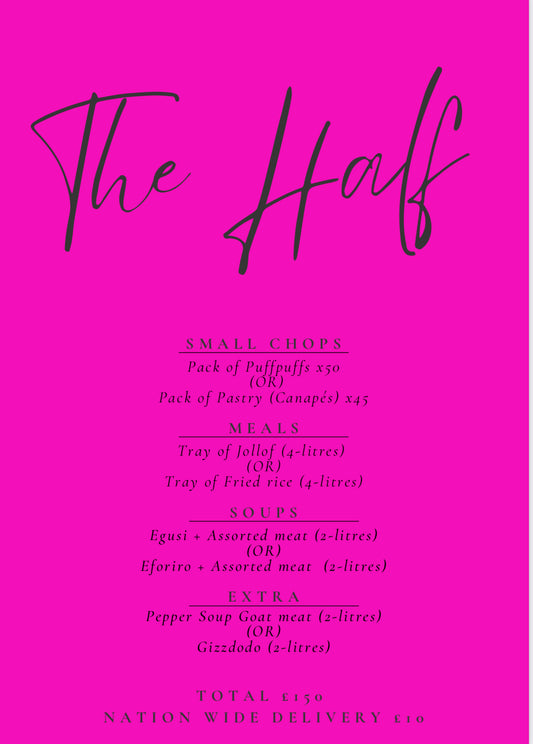 The Half Menu