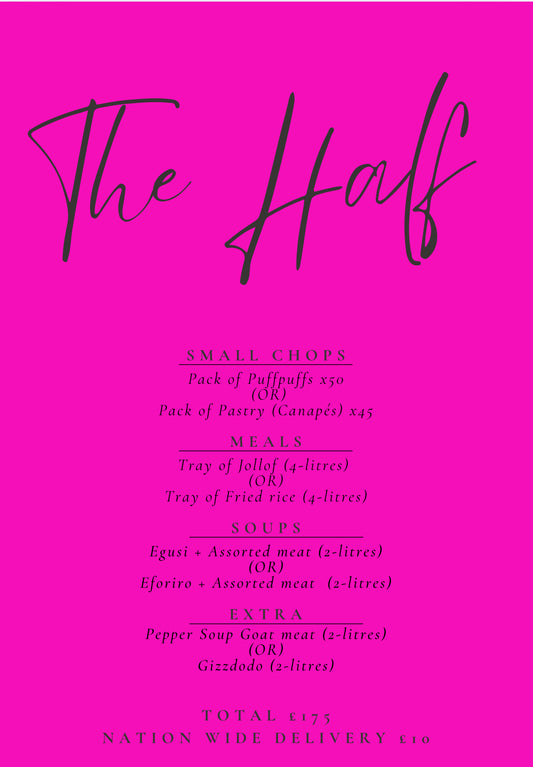 The Half Menu