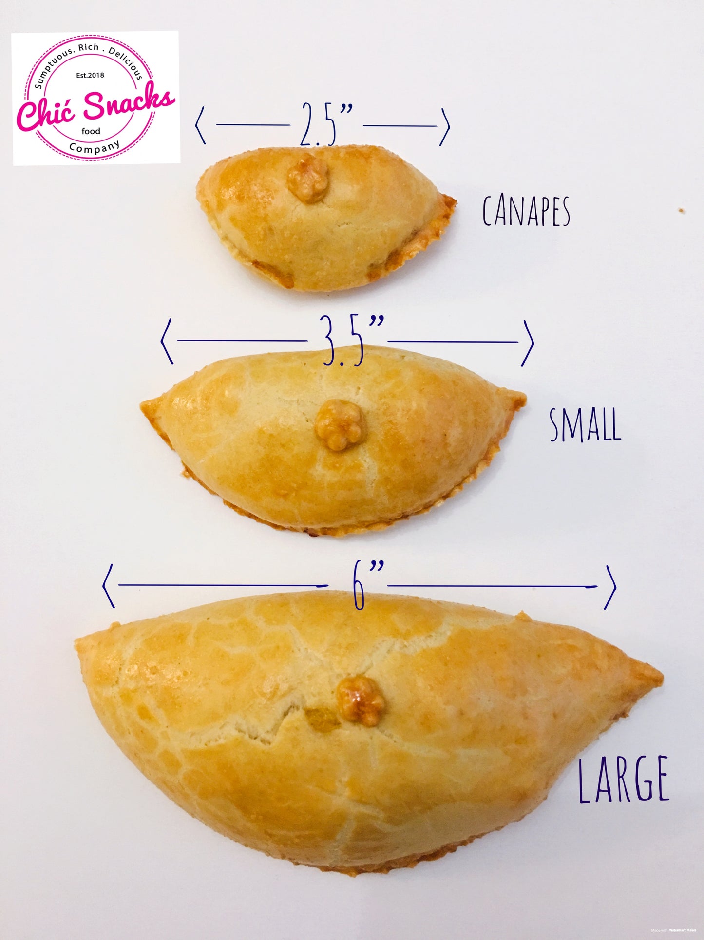 Homemade Nigerian Pastries - Tray (meatpies, etc)