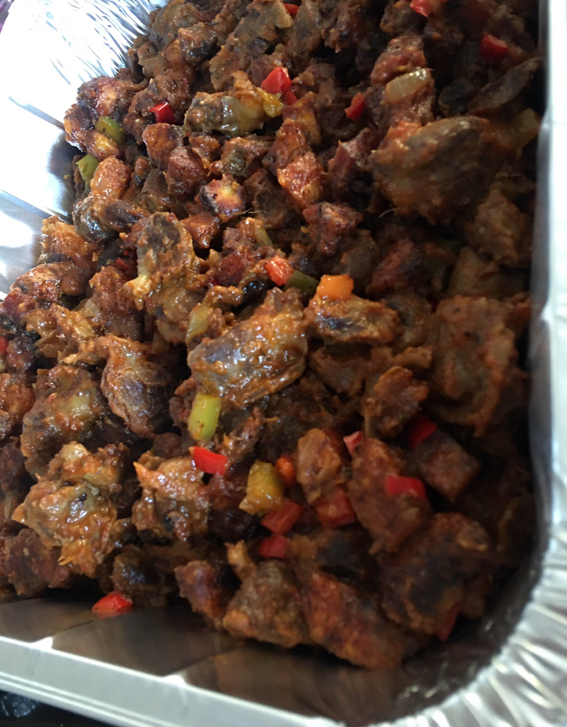 gizzdodo chicken gizzard stewed with plaintain 