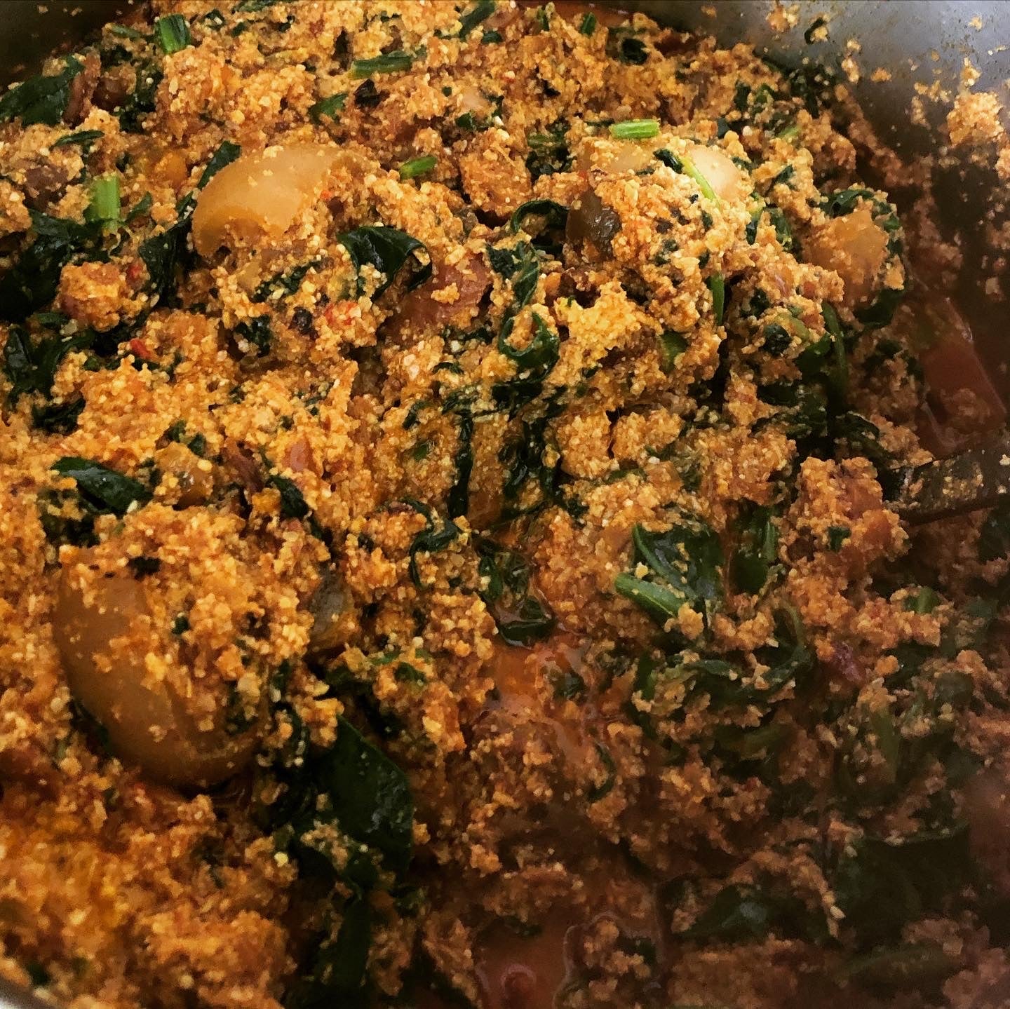 Efo-Egusi soup