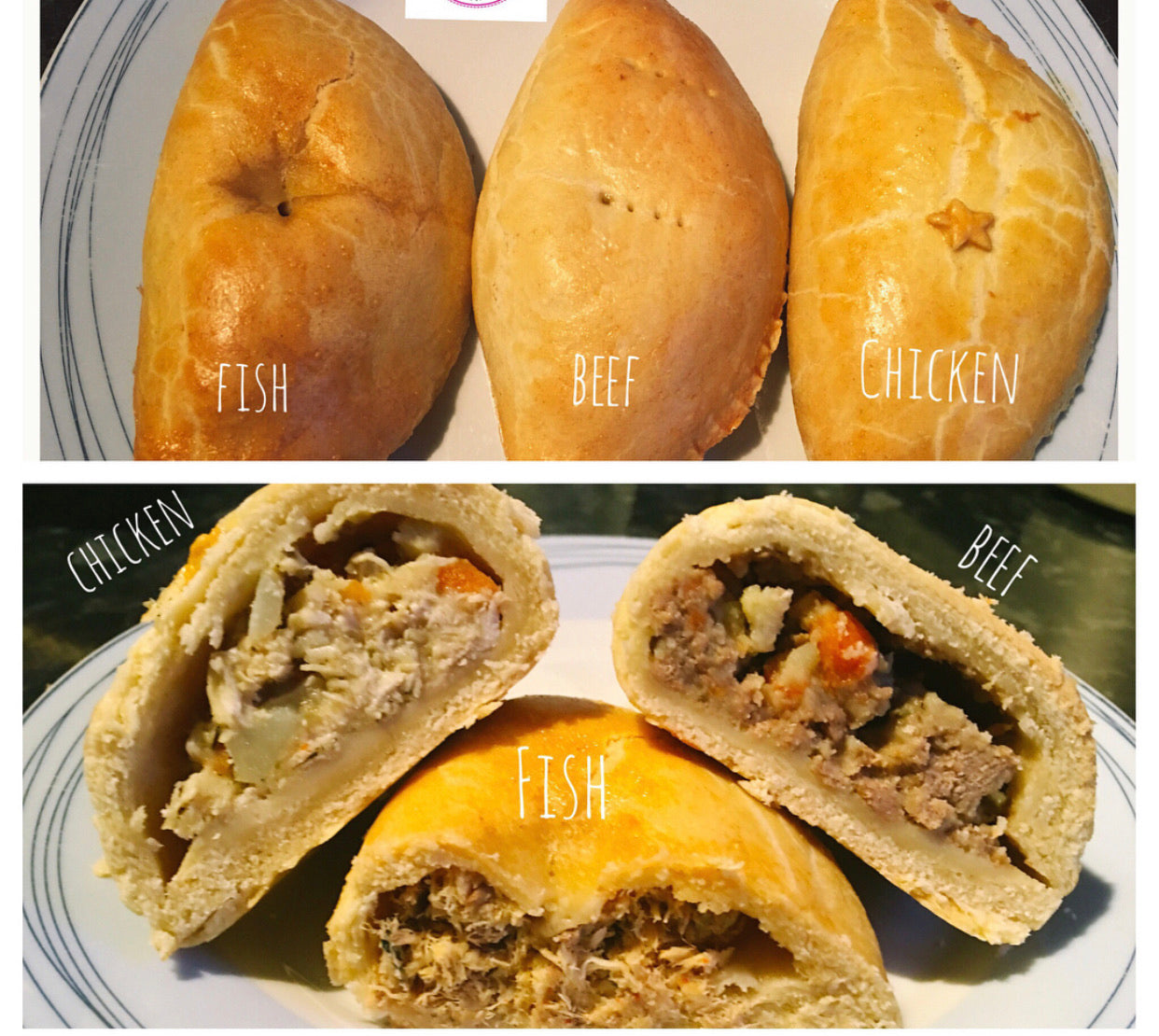 Homemade Nigerian Pastries - Tray (meatpies, etc)